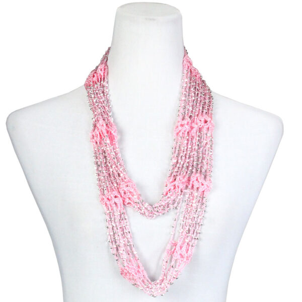 Beaded Scarves - Pink