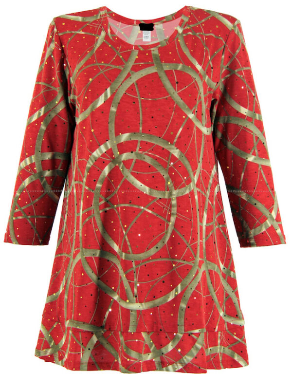 Blouse - Red and Gold